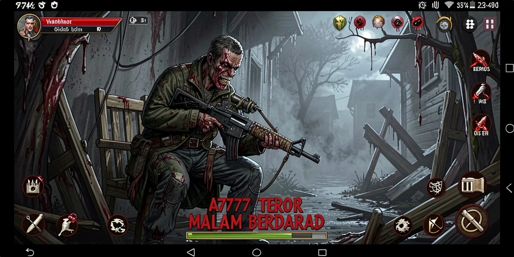 Gameplay mencekam di A7777 dengan suasana menyeramkan.