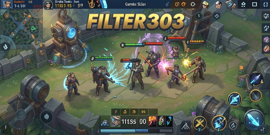 Tangkapan layar gameplay FILTER303 menunjukkan aksi strategi yang mendebarkan.