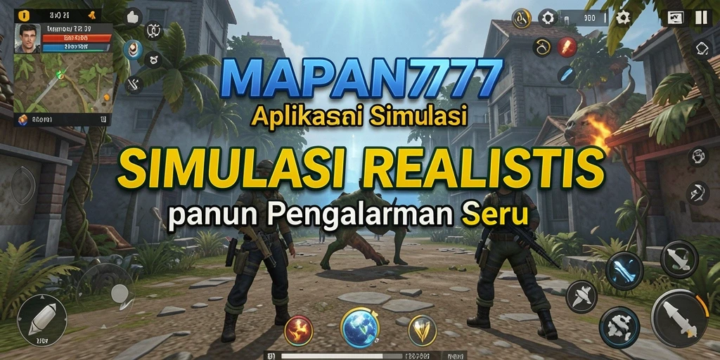 Screenshot dari gameplay MAPAN777 menunjukkan lingkungan simulasi yang kaya dan interaktif.