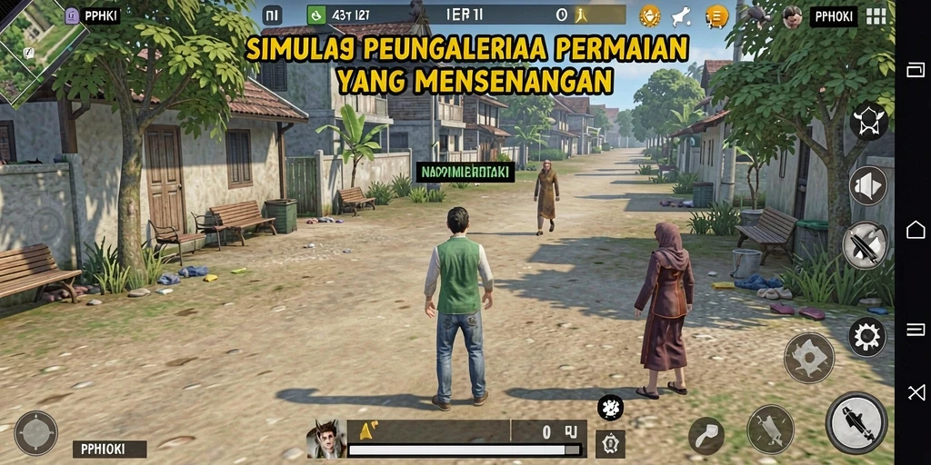 Tampilan gameplay PPHOKI yang menarik dengan grafis yang menawan.