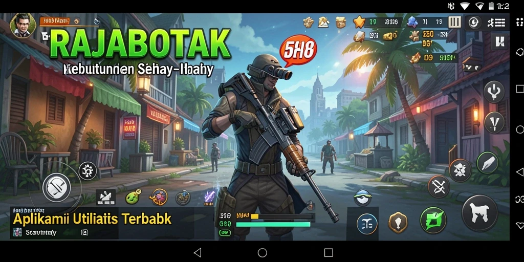 Tampilan antarmuka utama RAJABOTAK yang intuitif dan fungsional.